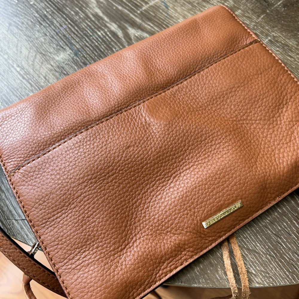 Rebecca Minkoff Brown Crossbody Bag with Gold Zippers - Picture 5 of 6